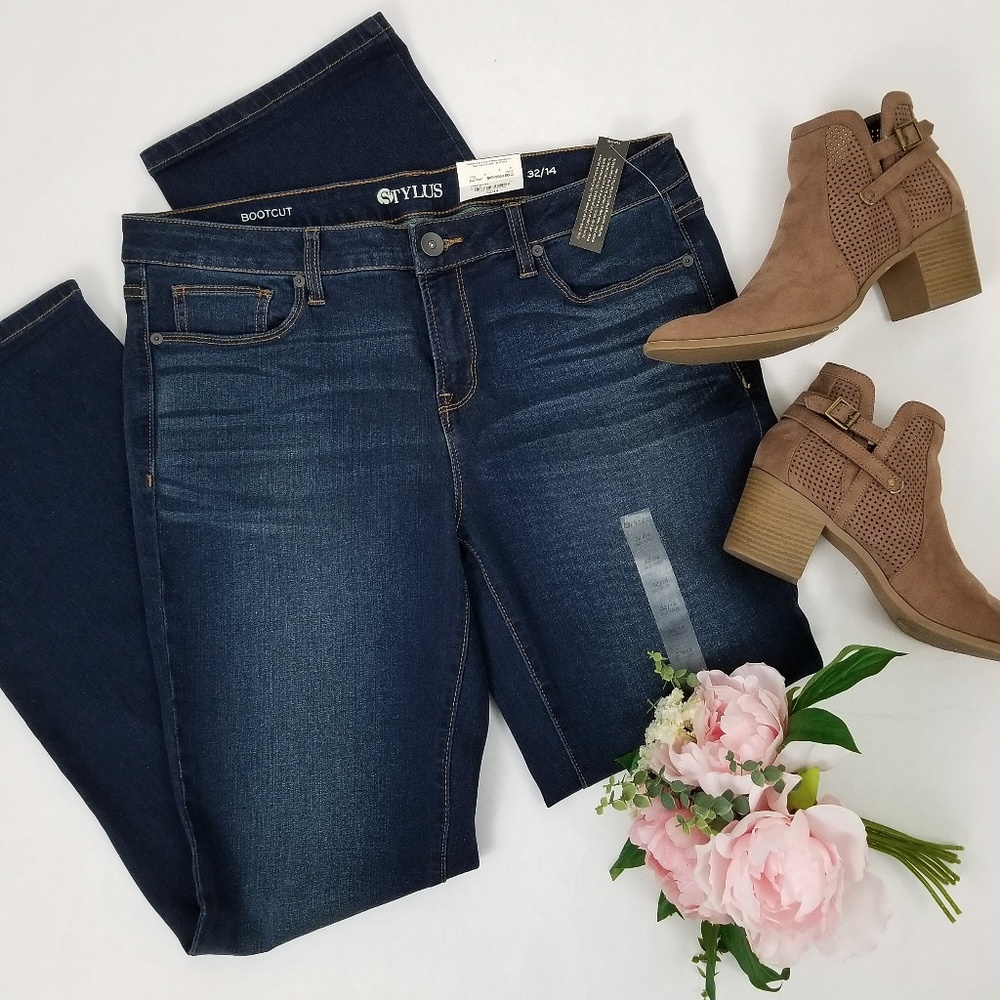 Stylus Dark Wash Bootcut Jeans